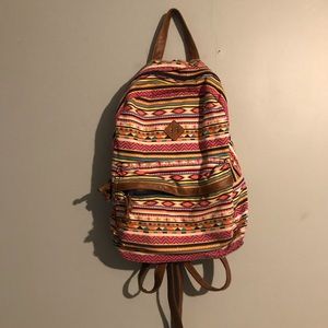 Aztec southern print faux leather backpack